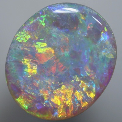SOLID SEMI BLACK OPALS Want a matching pair? - see E0912B. Bright multicolours SEE VIDEO